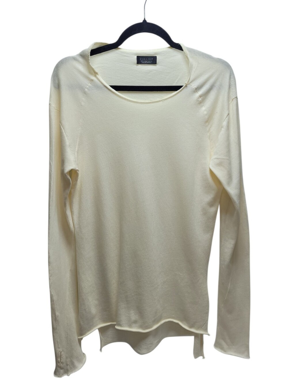 Zara Man Rolled Hem Fitted Top